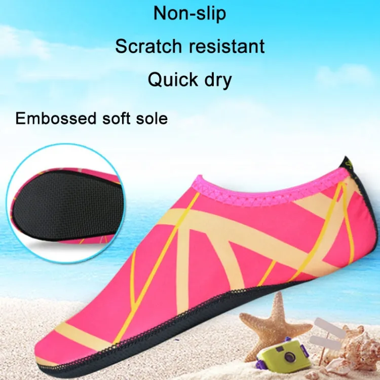 1 Pair Outdoor Snorkeling Non-Slip Soft Bottom Beach Diving Socks, Size: 28-29(Azure)