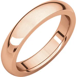 14K Rose 2mm Heavy Comfort Fit Band