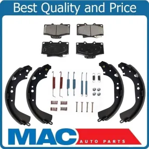 1992-2000 4 Runner Ceramic Front Pads & Rear Brake Shoes & Brake Shoe Springs