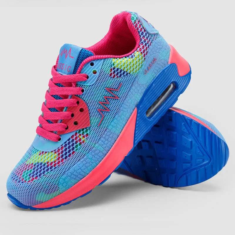 2016 Hot Breathable Women Running Shoes Girls Ladies Comfortable Platform Sport Shoes Sneakers Outdoor Movement Female