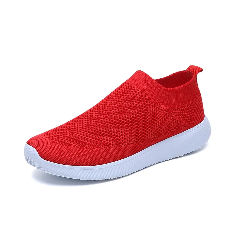 2023 Breathable Mesh Platform Sneakers for Men Slip-on Soft Bottom Unisex Casual Shoes Super Light Comfort Couple Sports Shoes