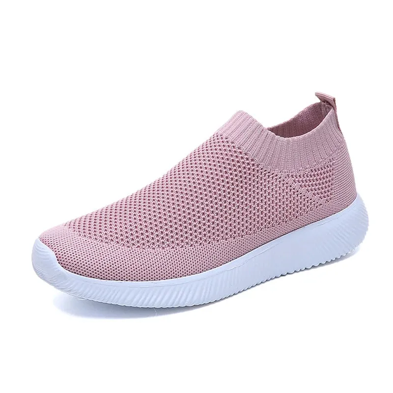 2023 Breathable Mesh Platform Sneakers for Men Slip-on Soft Bottom Unisex Casual Shoes Super Light Comfort Couple Sports Shoes