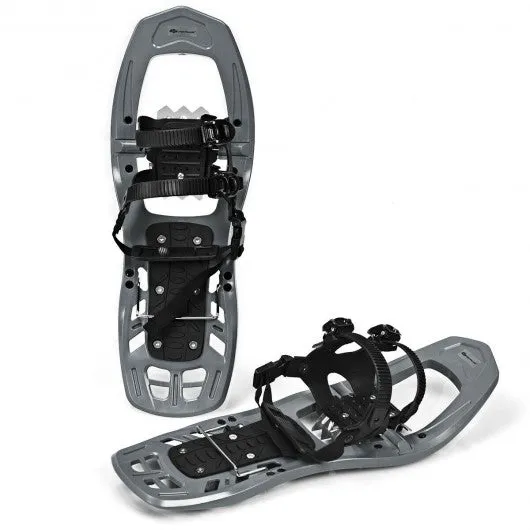 22 inch Lightweight All Terrain Snowshoes with Bag Anti-Slip-Gray