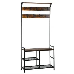 3-In-1 Industrial Styled Hallway Unit