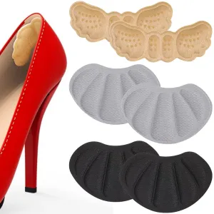 3 Pairs Heel Cushion Pads, Self-Adhesive Heel Grips Soft Anti-Slip Heel Cushion Inserts Heel Blisters Protectors for Women 3pairs