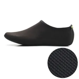 3mm Non-slip Rubber Embossing Texture Sole Solid Color Diving Shoes and Socks, One Pair, Size:XXXL (Black)