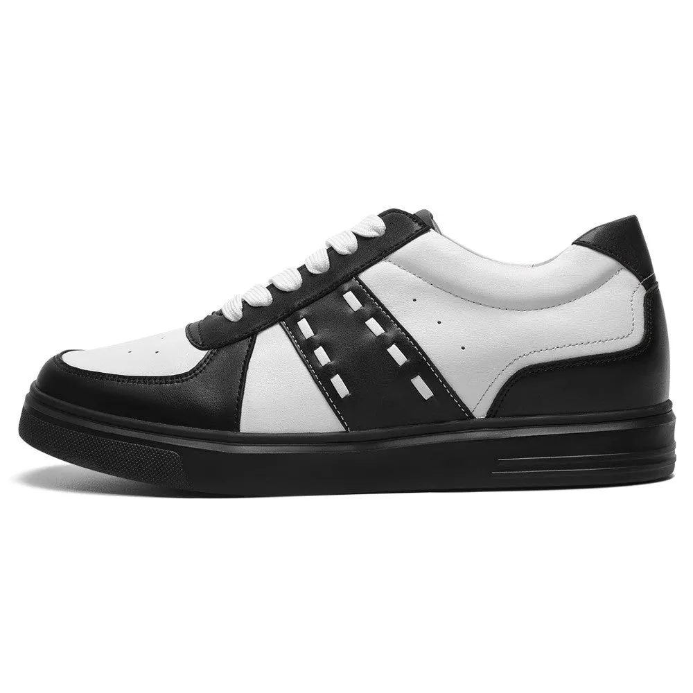 6 CM/2.36 Inches CMR CHAMARIPA Casual Men's Elevator Sneakers - Leather Tall Men Shoes