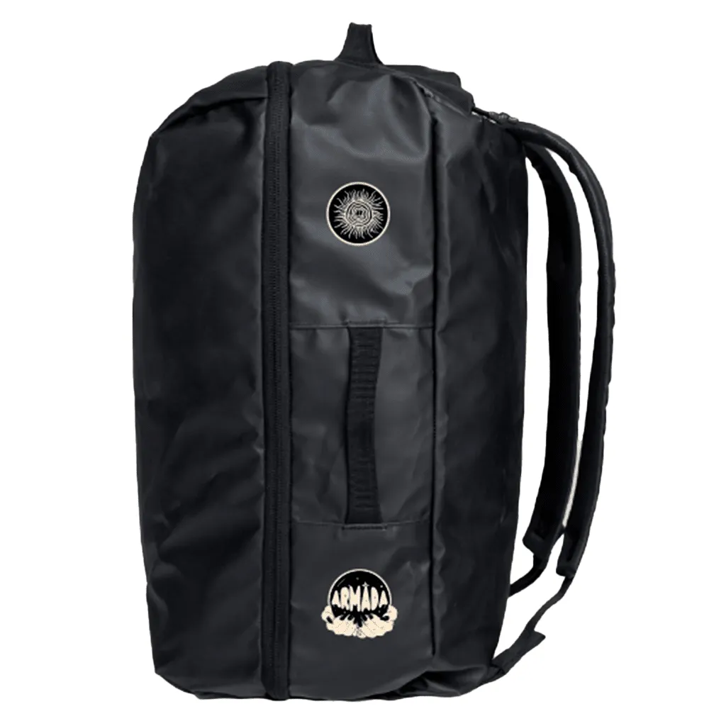 60L duffle bag - Black / Afterglow