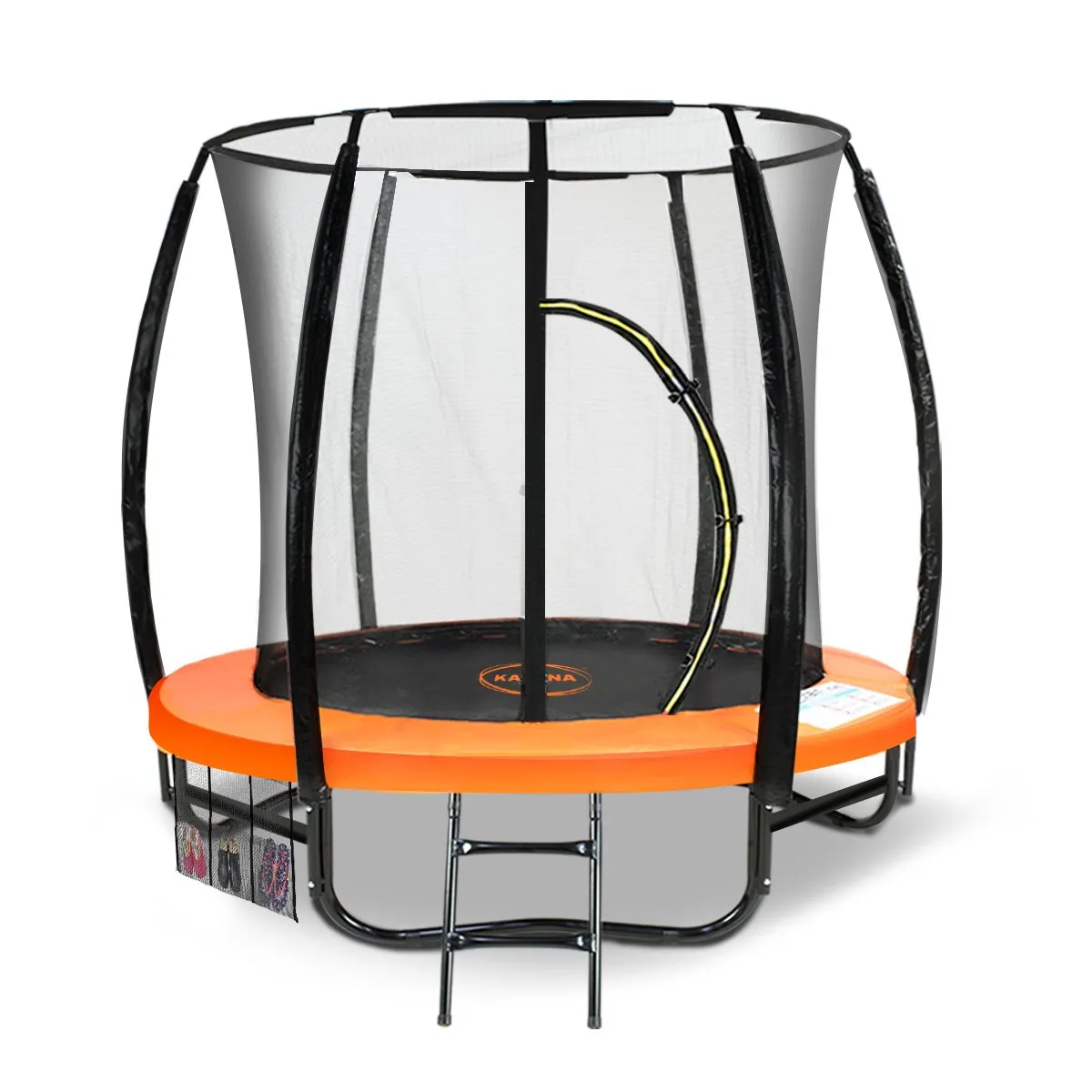 6ft UV-Stabilised Orange Trampoline with Safety Enclosure - Kahuna