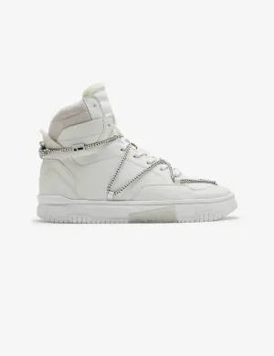 703 triple white hightop sneaker