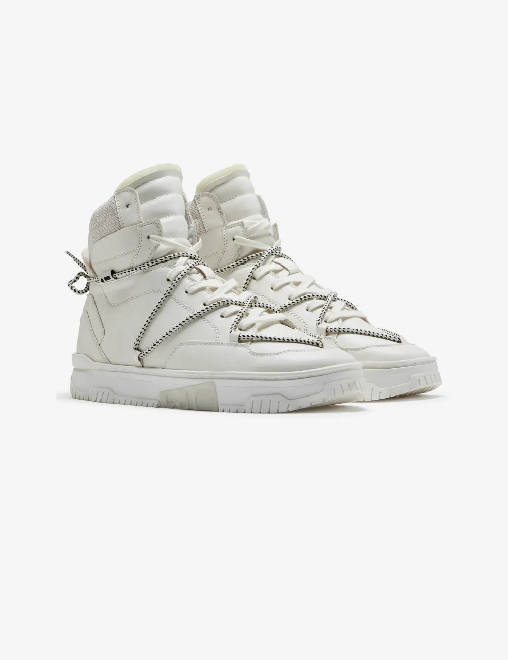 703 triple white hightop sneaker