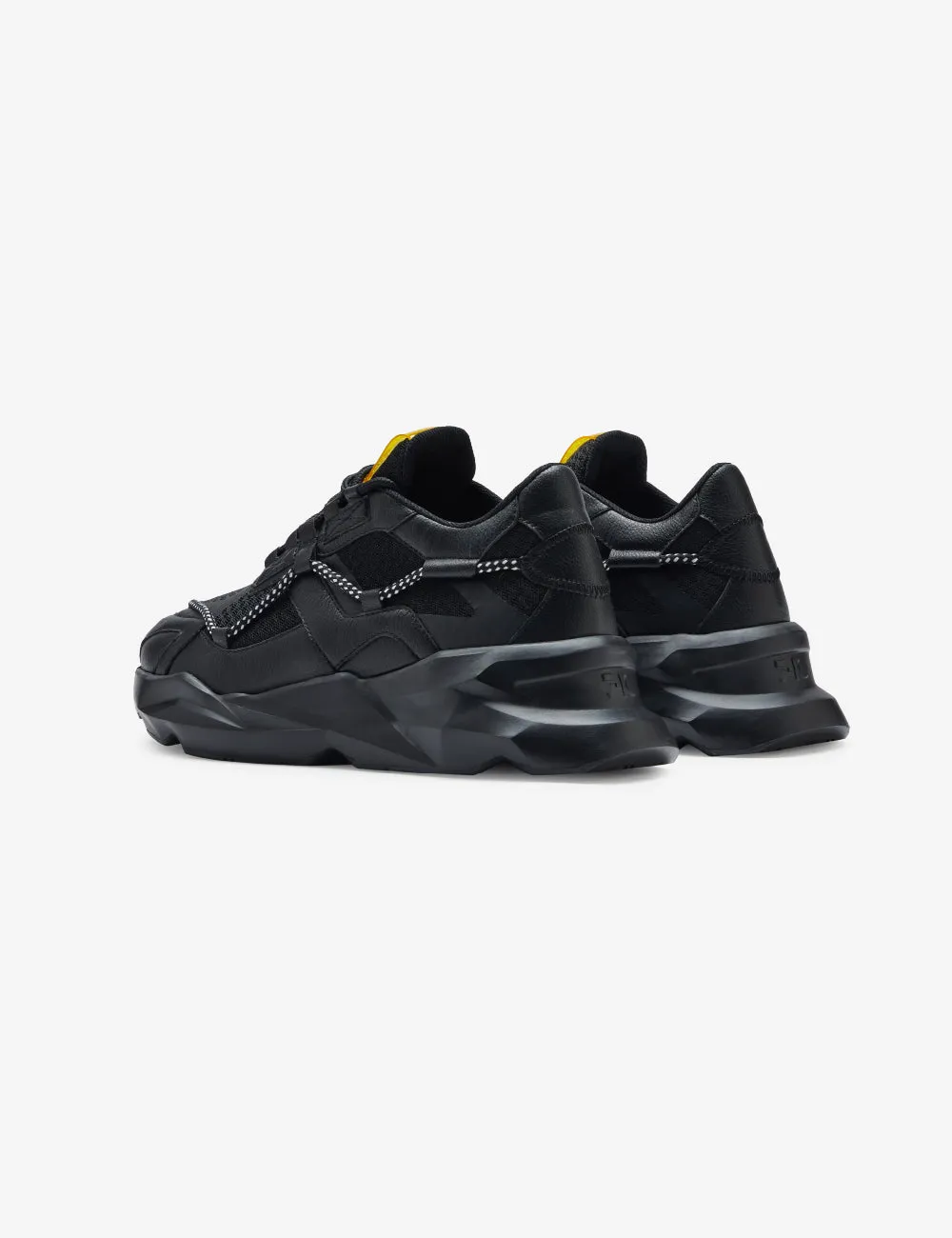 708 black mesh chunky sneaker