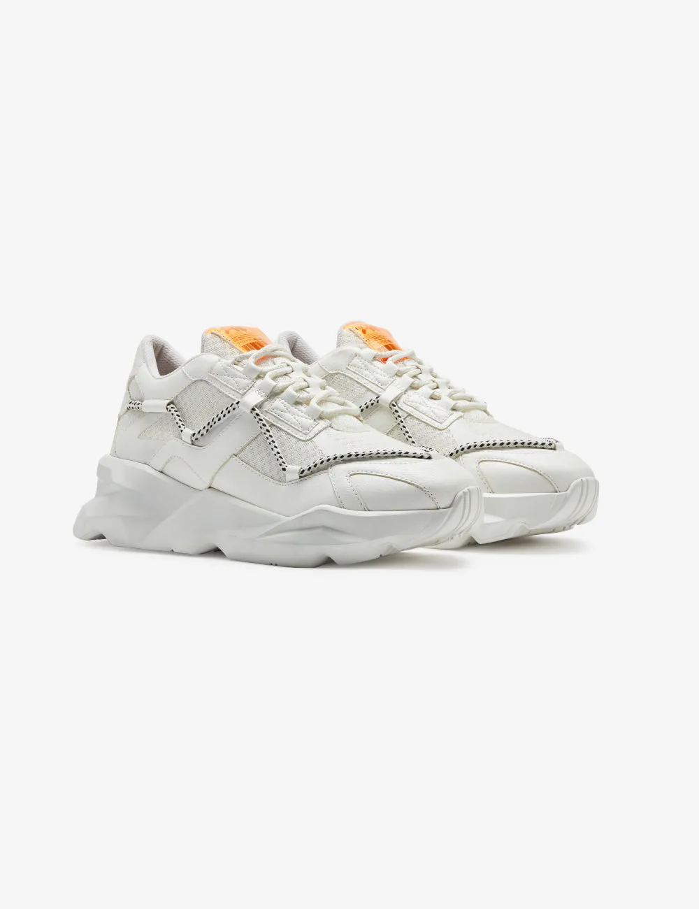 708 white mesh chunky sneaker