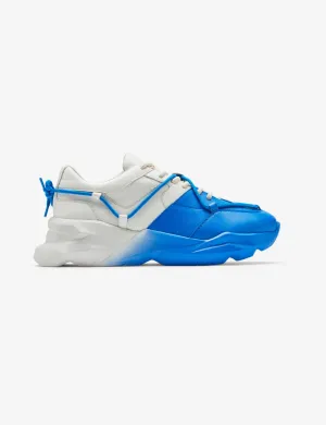 712 white blue spray chunky sneaker