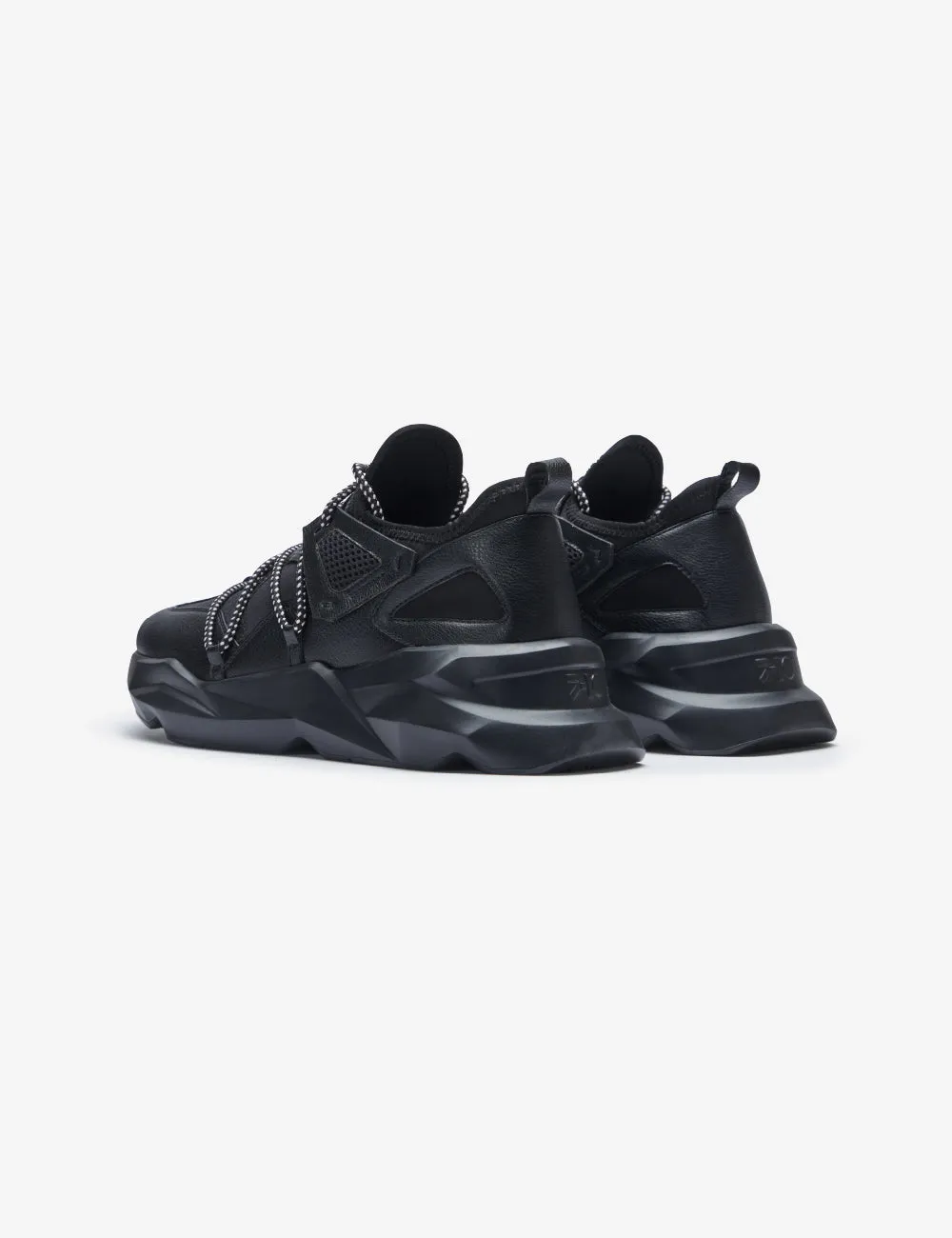 721 black exoskeleton chunky sneaker