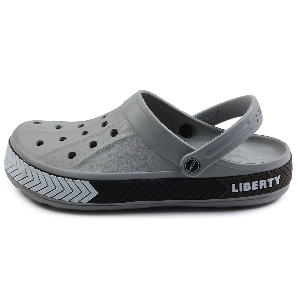 A-HA Light Grey Casual Slip-on Clogs For Men LITEWALKXT By Liberty