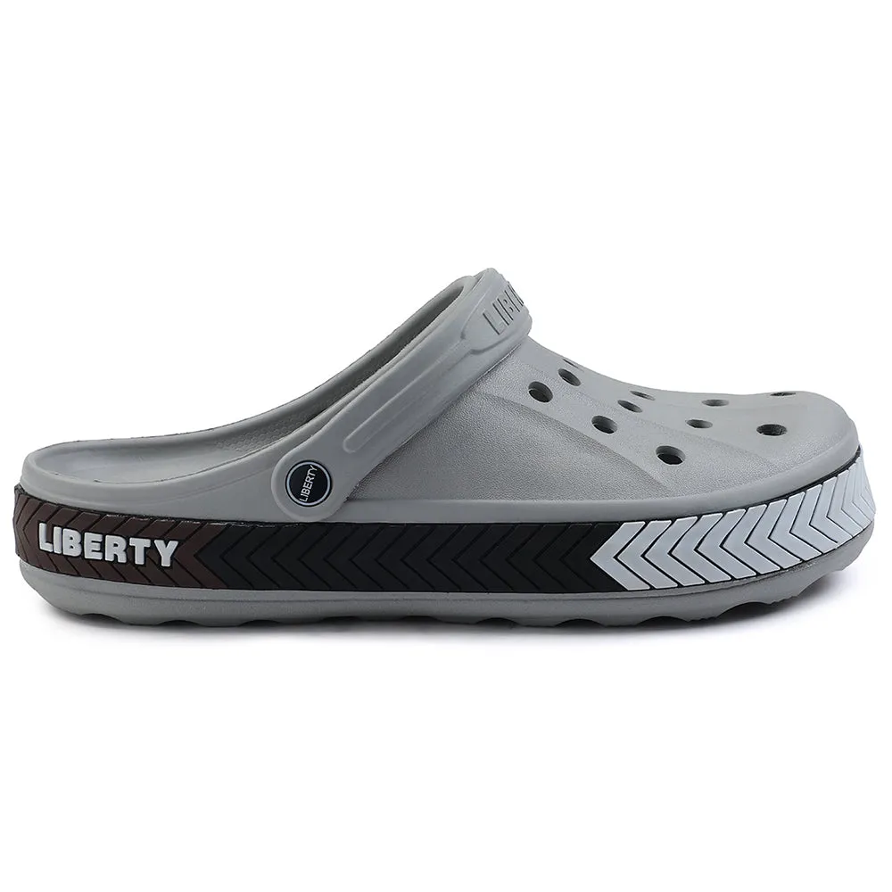 A-HA Light Grey Casual Slip-on Clogs For Men LITEWALKXT By Liberty