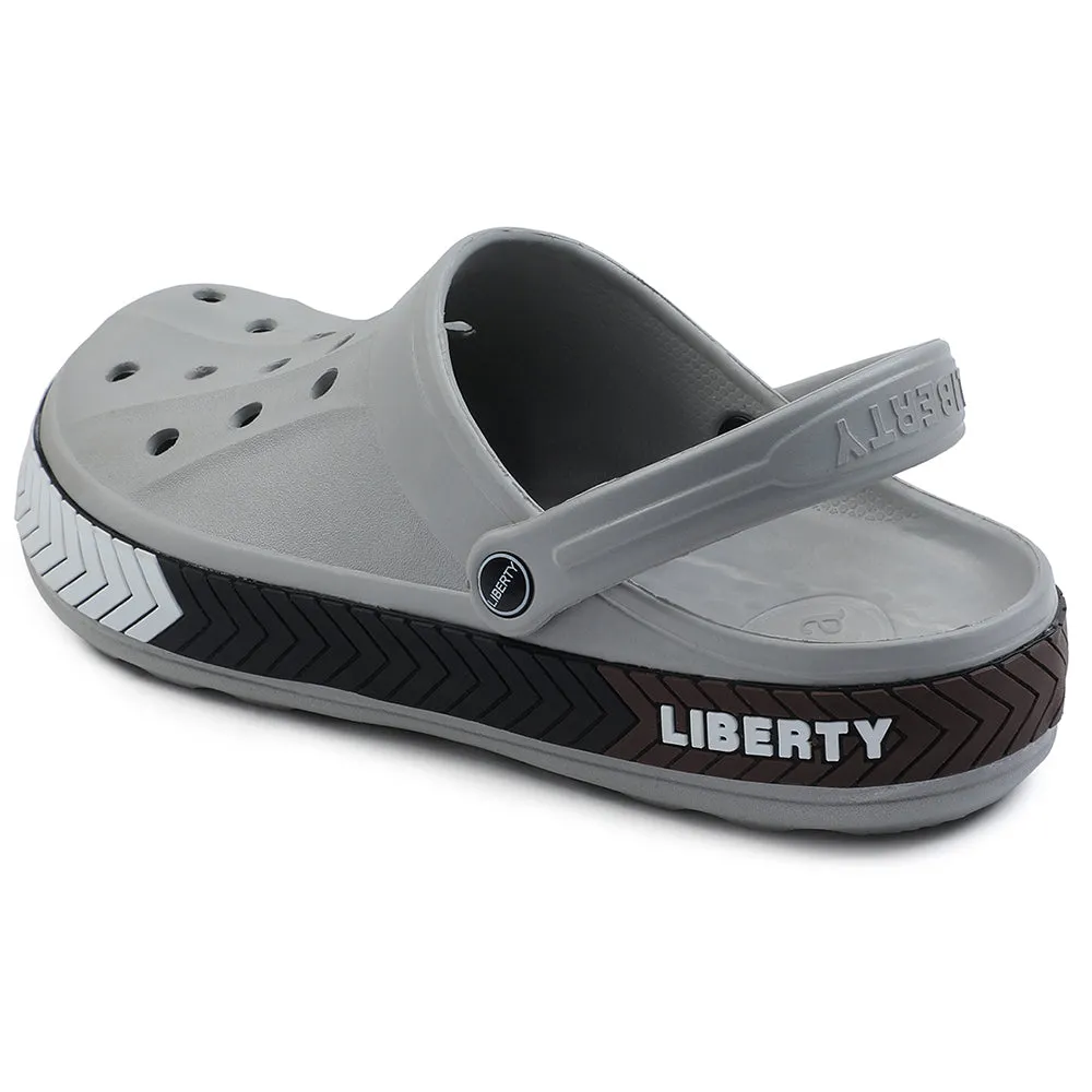 A-HA Light Grey Casual Slip-on Clogs For Men LITEWALKXT By Liberty