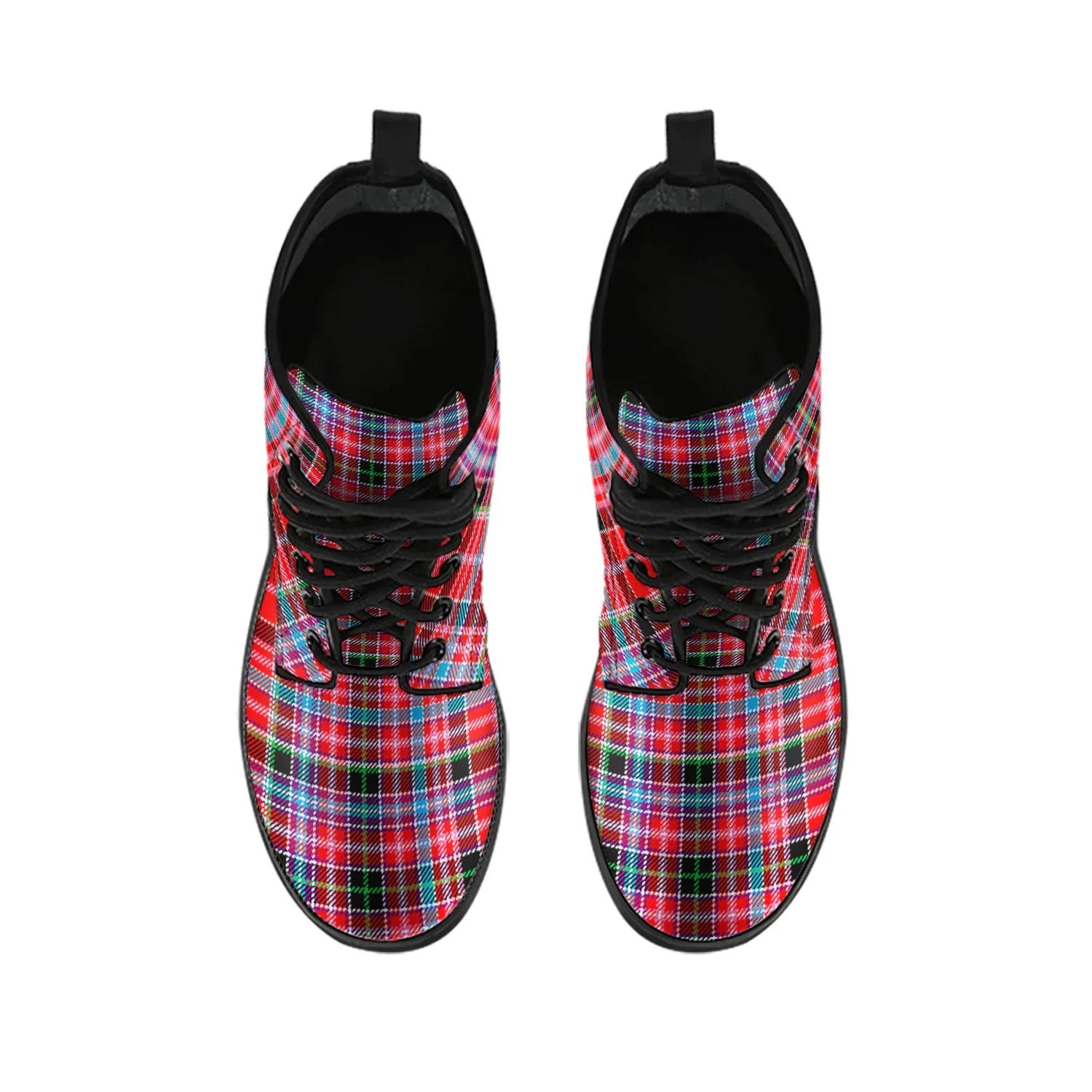 Aberdeen District Tartan Leather Boots