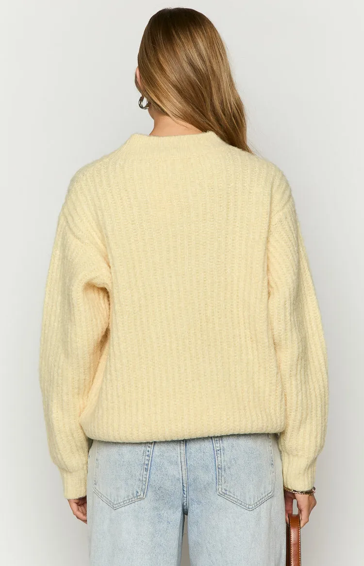 Ace Yellow Oversized Sweater