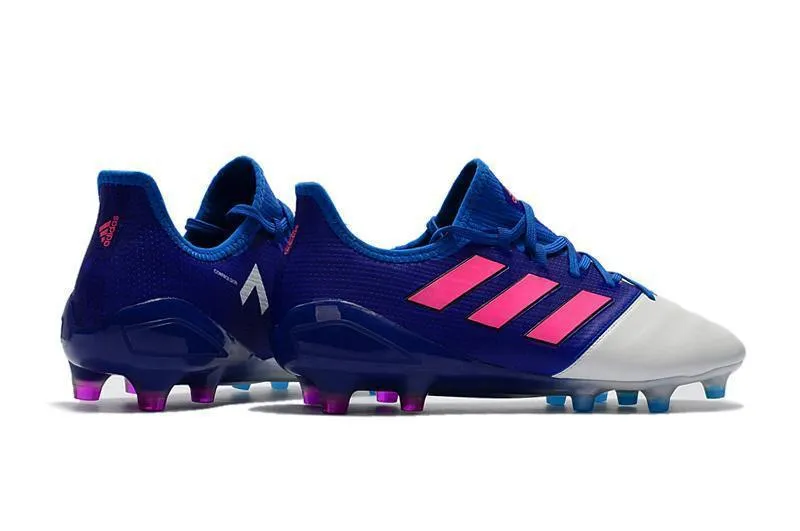 Adidas ACE Series FG Soccer Cleats Shoes Blue White Pink