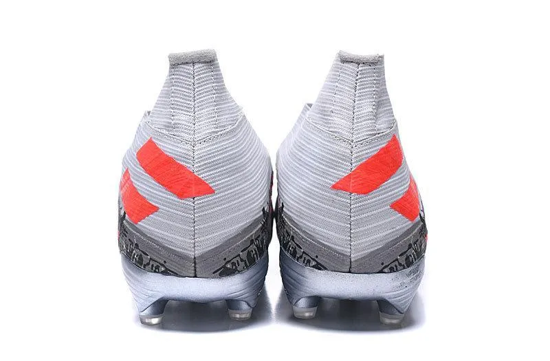 Adidas Nemeziz 19  Encryption Code Soccers Cleats Shoes Grey