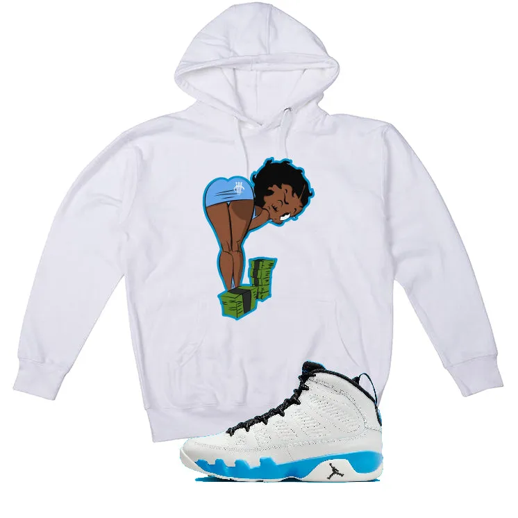 Air Jordan 9 “Powder Blue” | illcurrency White T-Shirt (BOO)