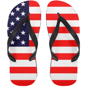 America Adult Flip Flops