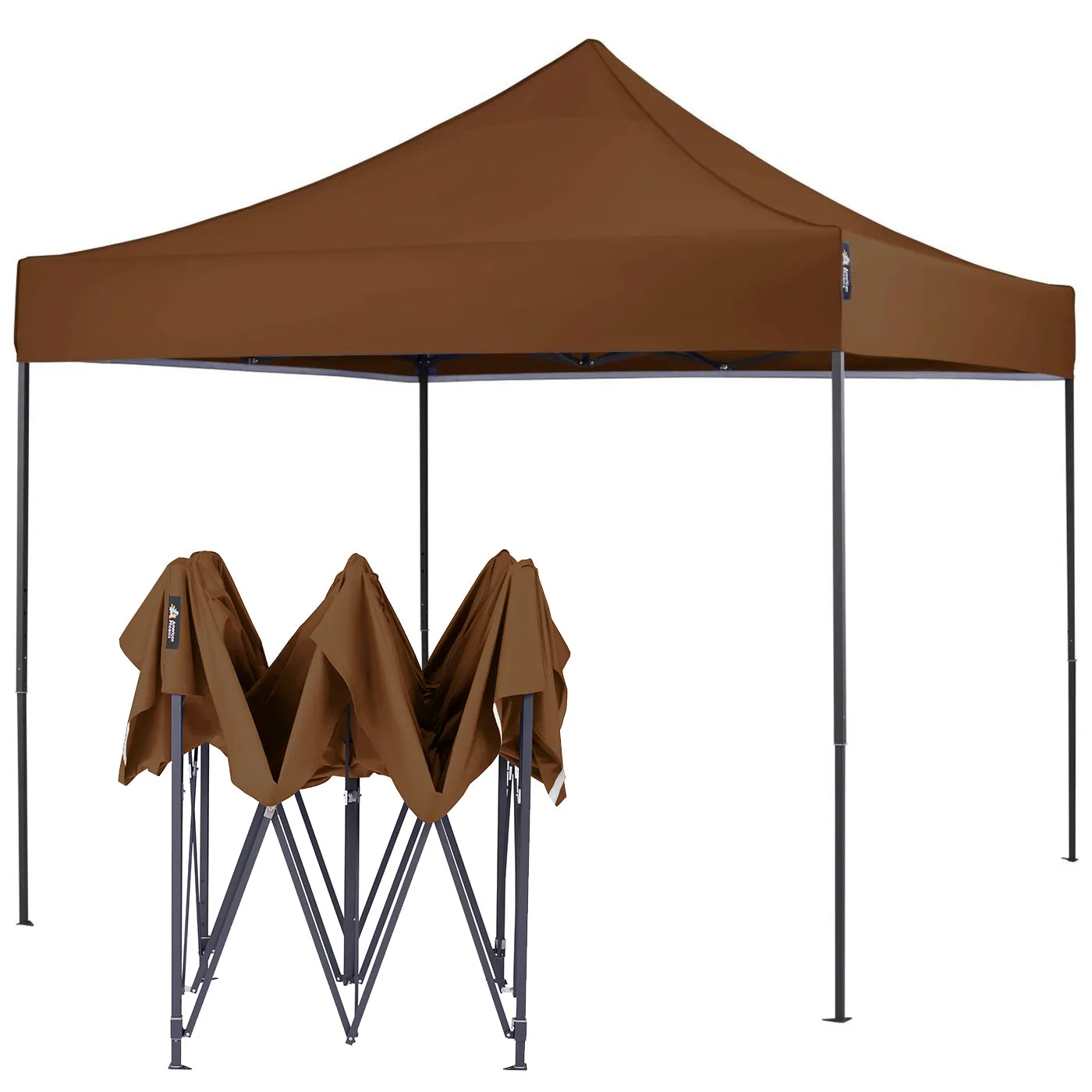 American Phoenix 10x10 Canopy Tent Pop Up Portable Instant Adjustable Outdoor Marke Shelter (Black Frame)