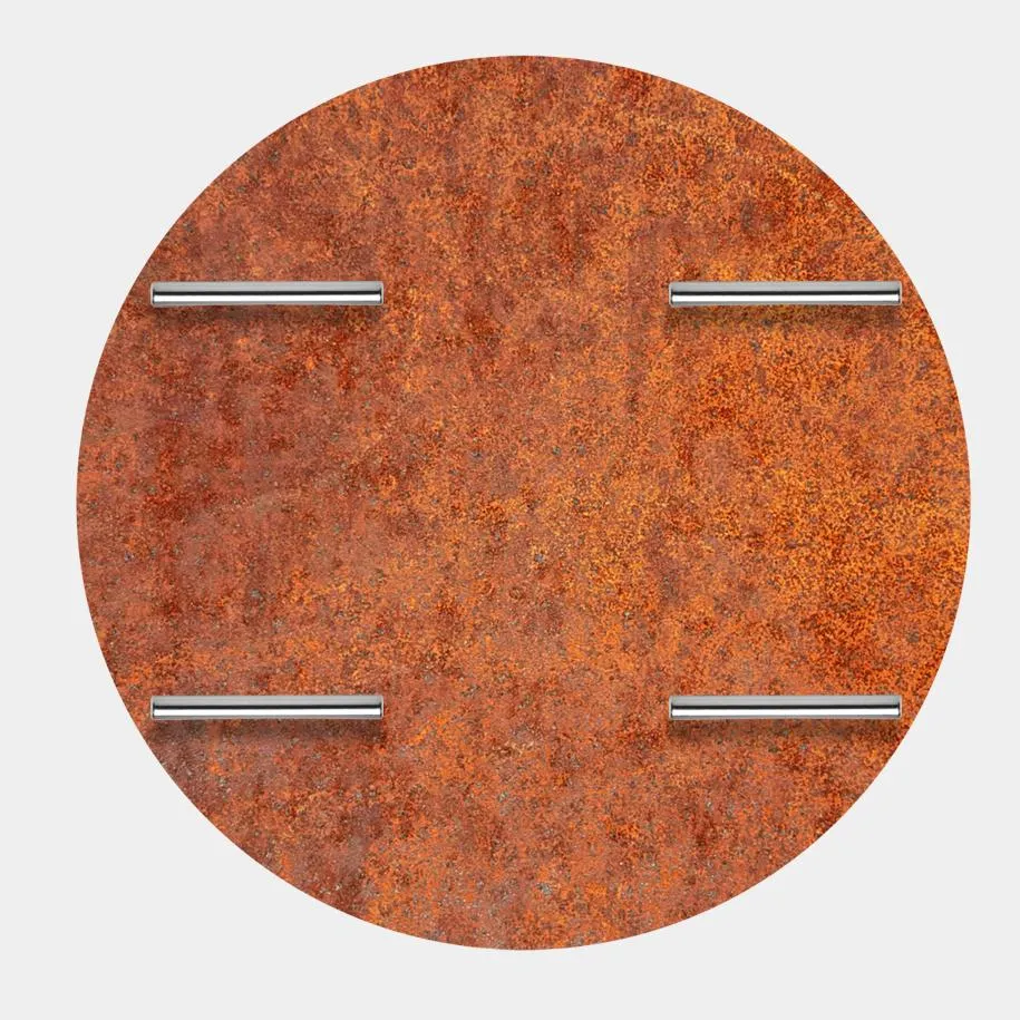 Arteflame 40" Corten Steel Fire Pit Cover - Heavy Duty Protection