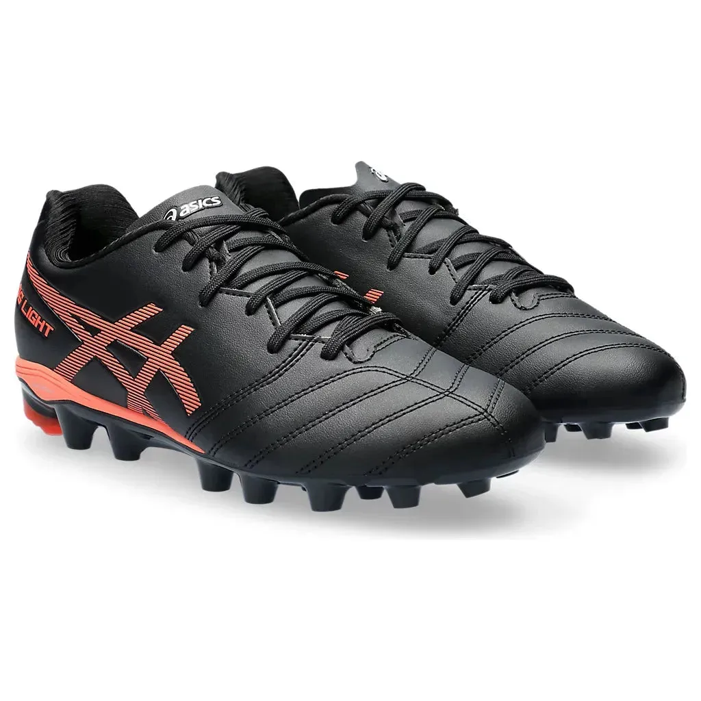 Asics DS Light Junior Football Boot Black/Flash Coral