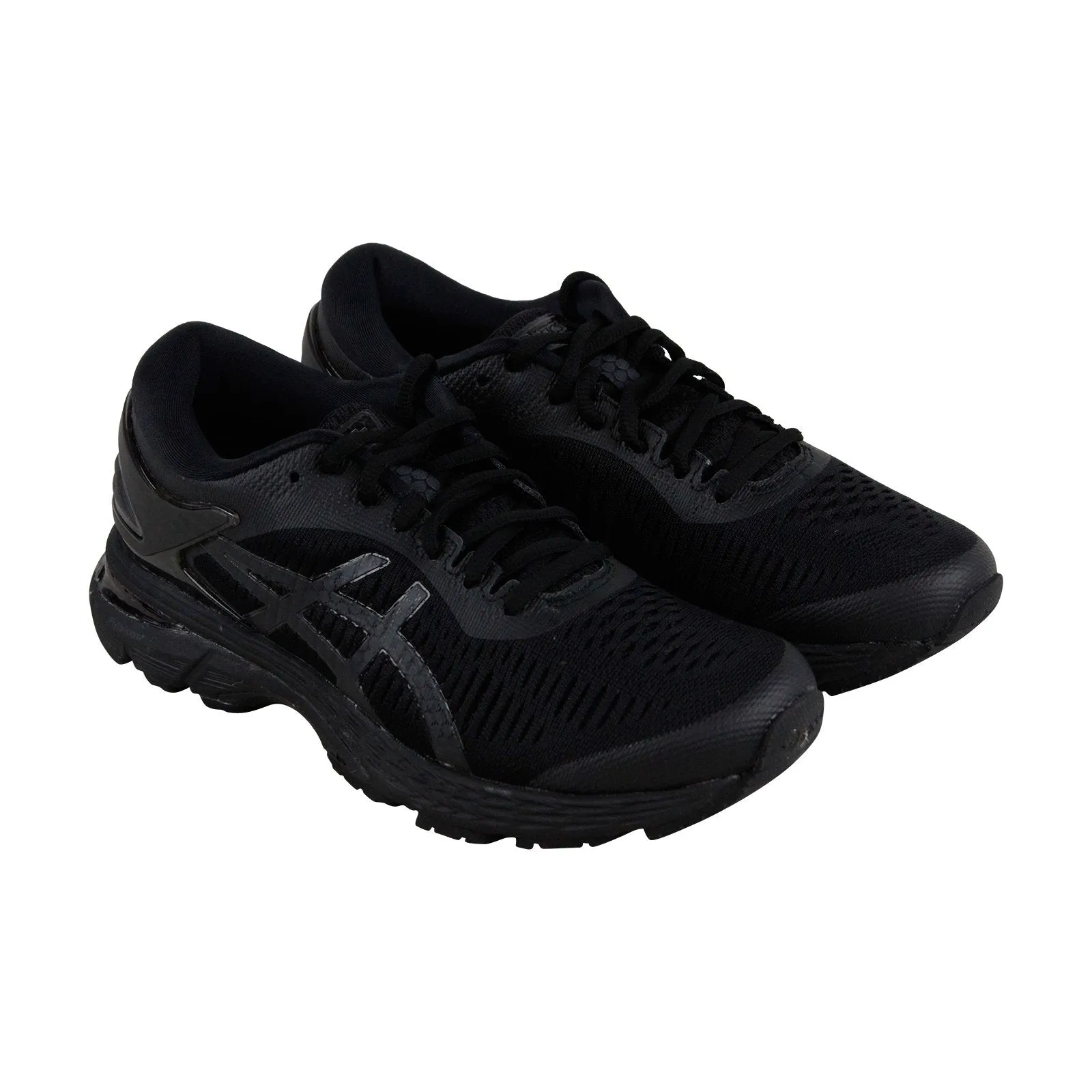 Asics Gel Kayano 25 1012A026-002 Womens Black Low Top Athletic Running Shoes