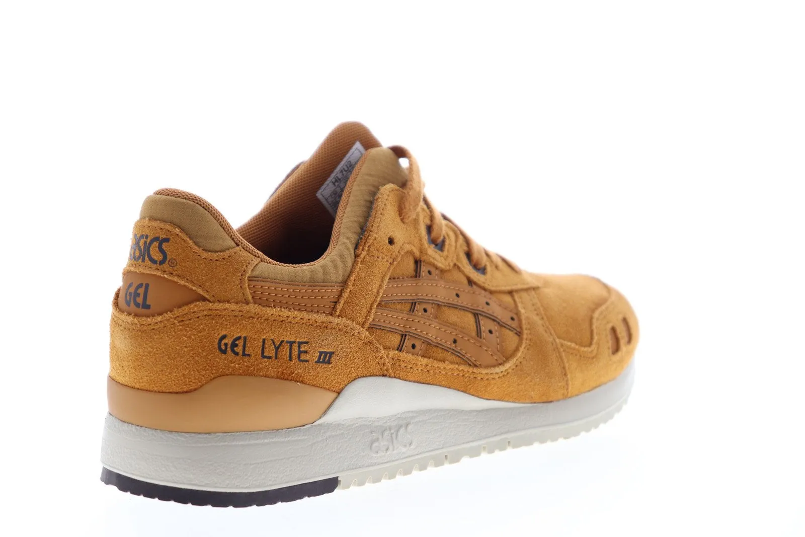 Asics Gel Lyte III HL7U2-3131 Mens Orange Suede Low Top Lifestyle Sneakers Shoes