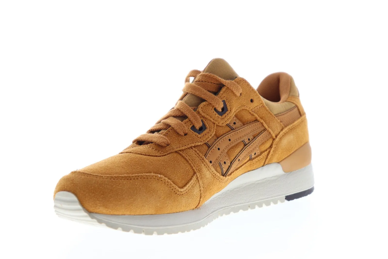 Asics Gel Lyte III HL7U2-3131 Mens Orange Suede Low Top Lifestyle Sneakers Shoes