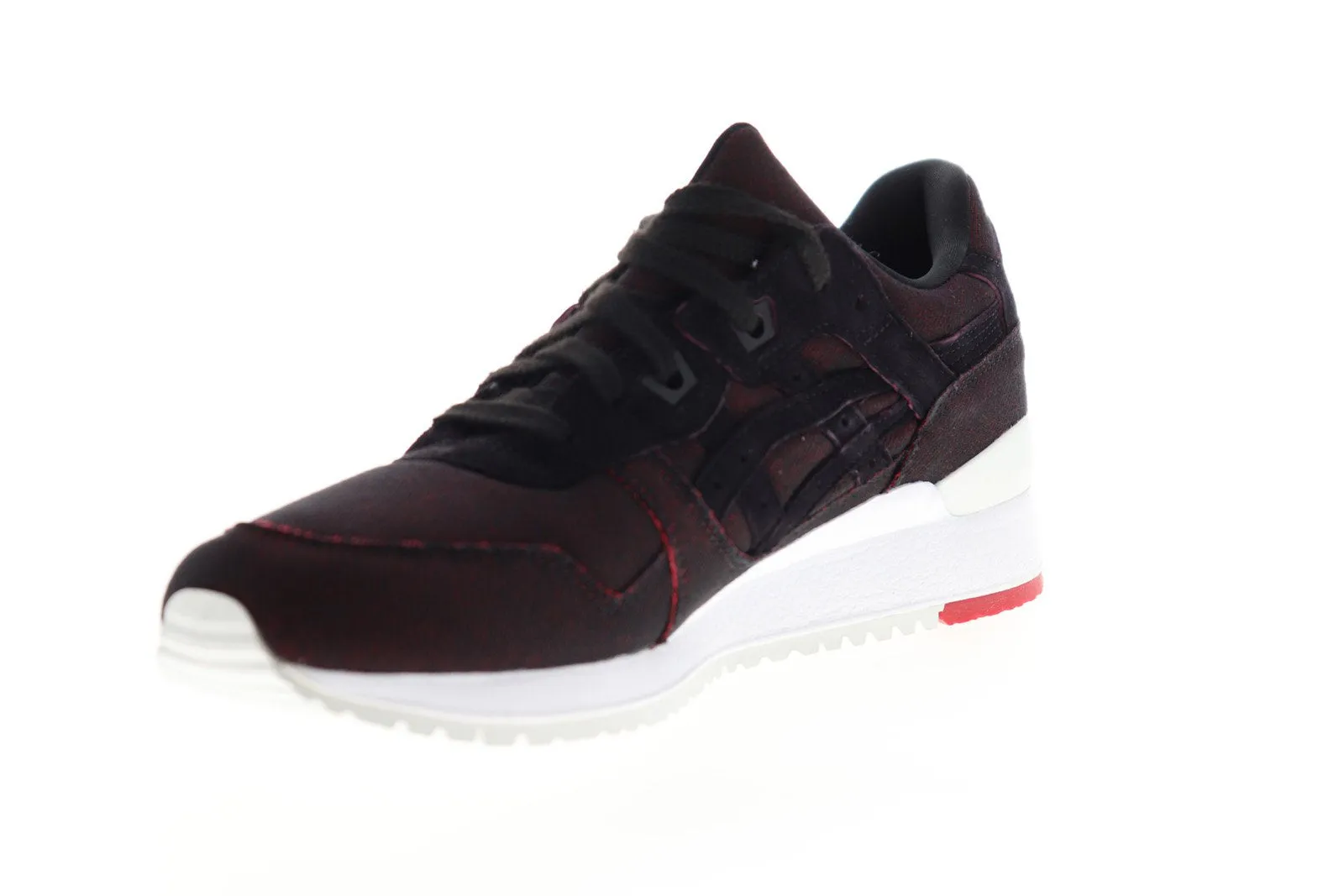 Asics Gel Lyte III HN7L1-9090 Mens Red Canvas Low Top Lifestyle Sneakers Shoes