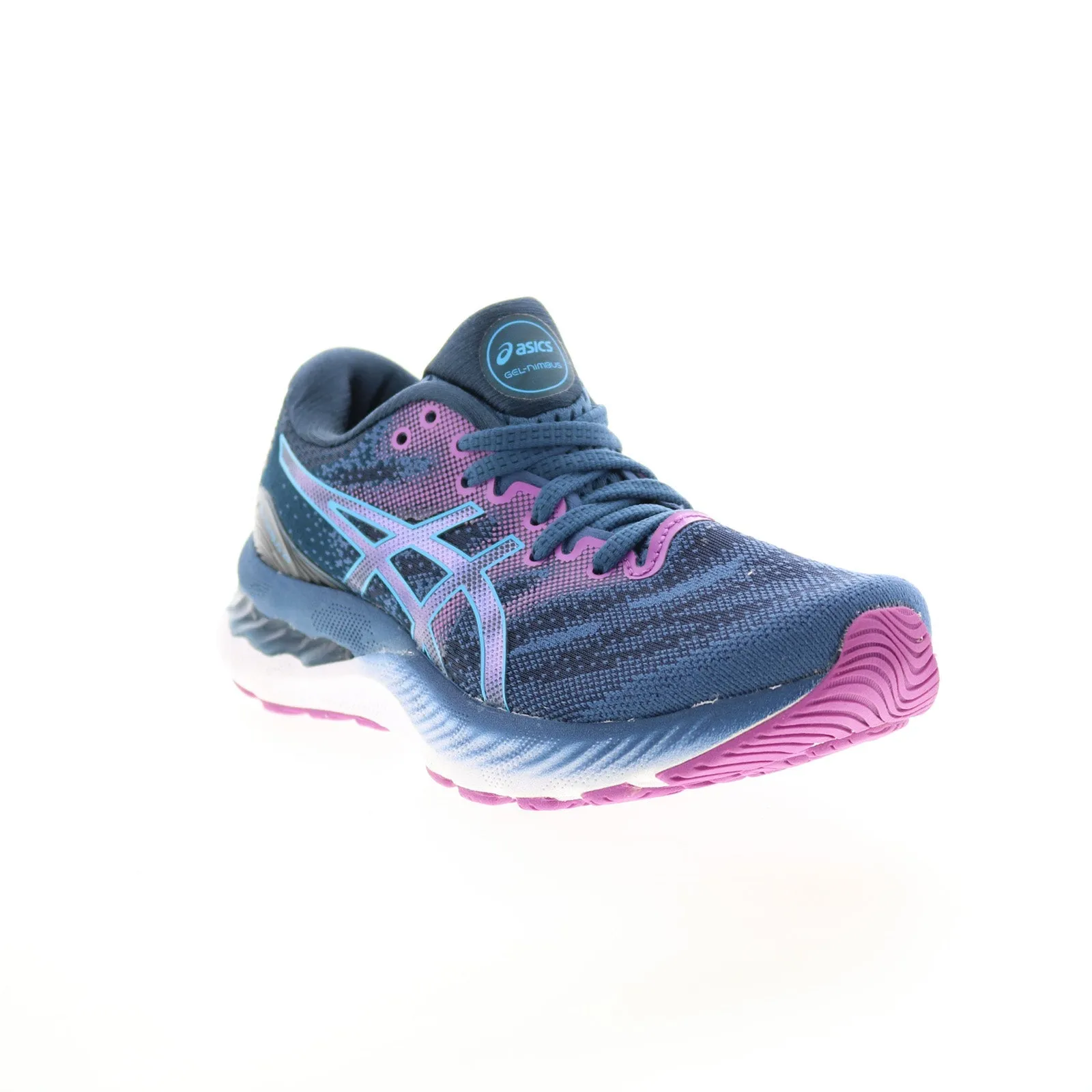 Asics Gel-Nimbus 1012A885-402 Womens Blue Mesh Athletic Running Shoes