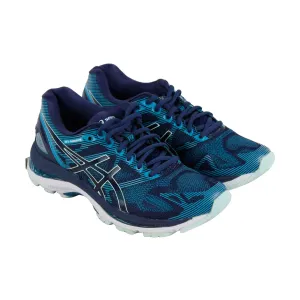 Asics Gel Nimbus 19 T750N-5067 Womens Blue Mesh Low Top Athletic Running Shoes