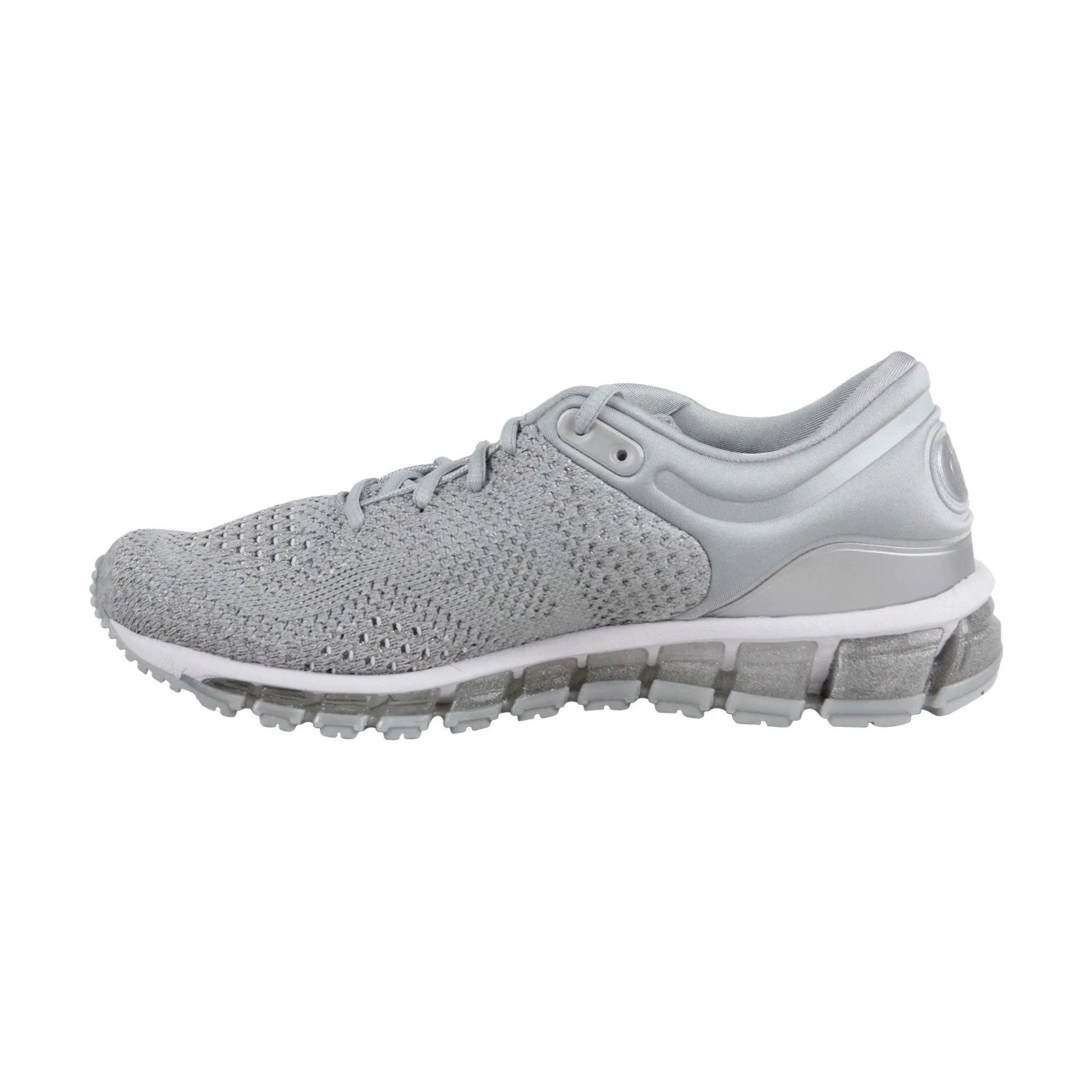 Asics Gel Quantum 360 Knit 2 Womens Silver Gray Low Top Athletic Running Shoes