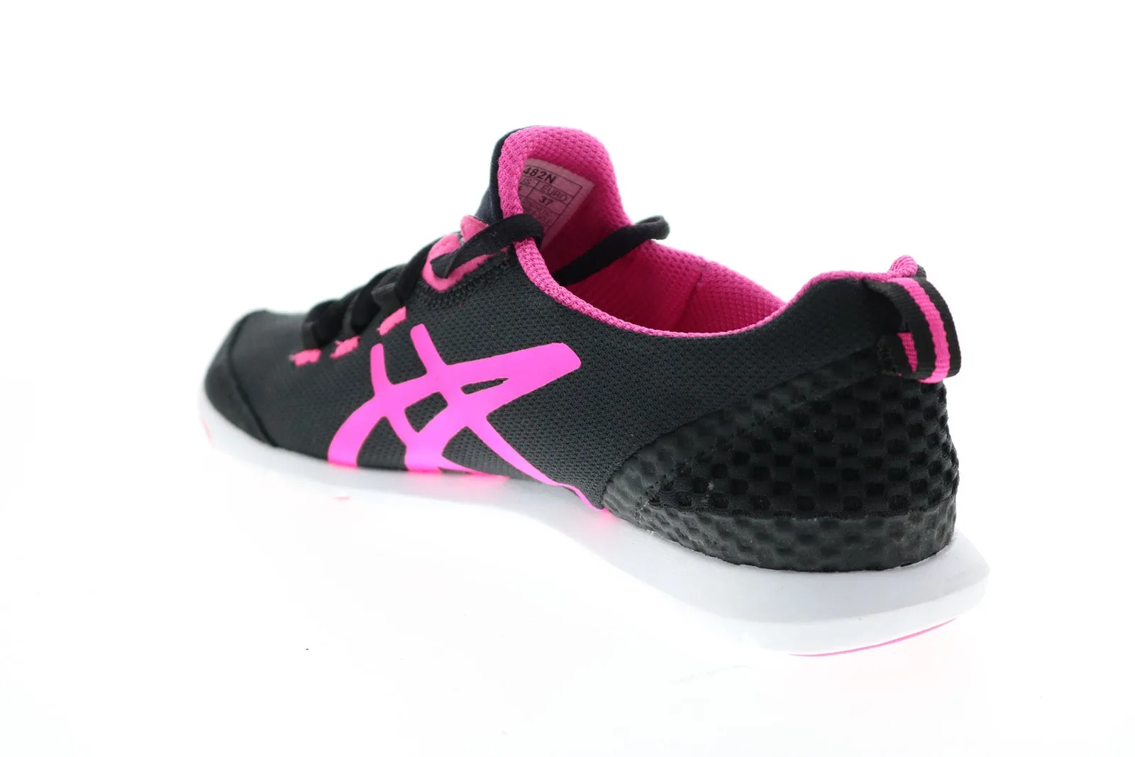 Asics MertoLyte Q482N Womens Black Mesh Lace Up Lifestyle Sneakers Shoes