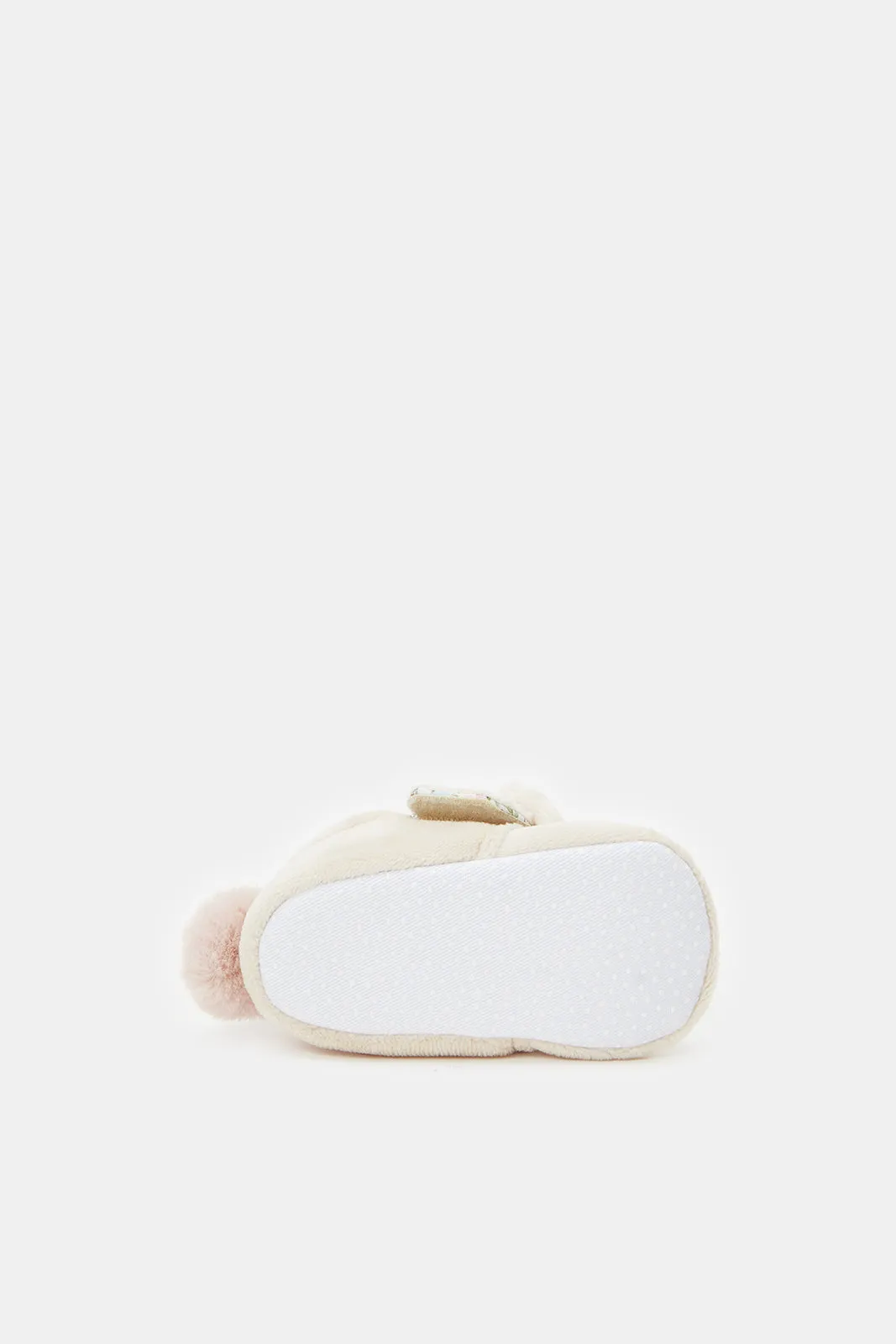 Baby Cream Bunny Pram Shoes