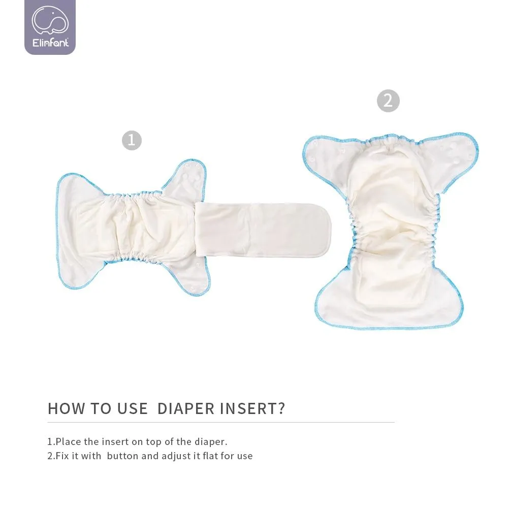 Baby Eco-Friendly Bamboo Washable Cloth Reusable Heavy Wetter Hybrid Nappies