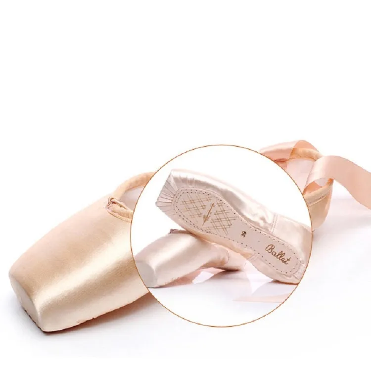 Ballet Lace Pointe Shoes Professional Flat Dance Shoes, Size: 33(Canvas)