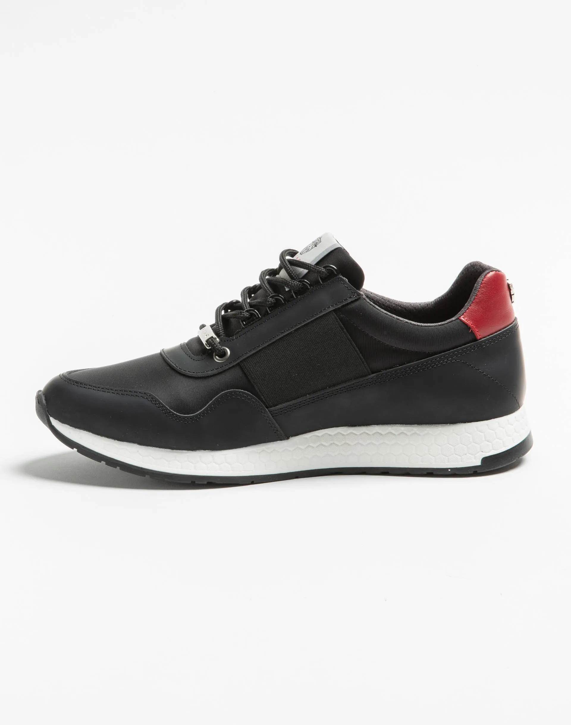 Baskets ville cuir noir