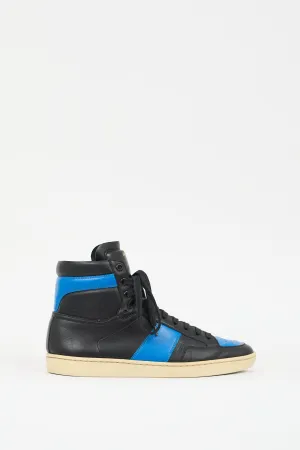 Black & Blue Leather SL10H Sneaker