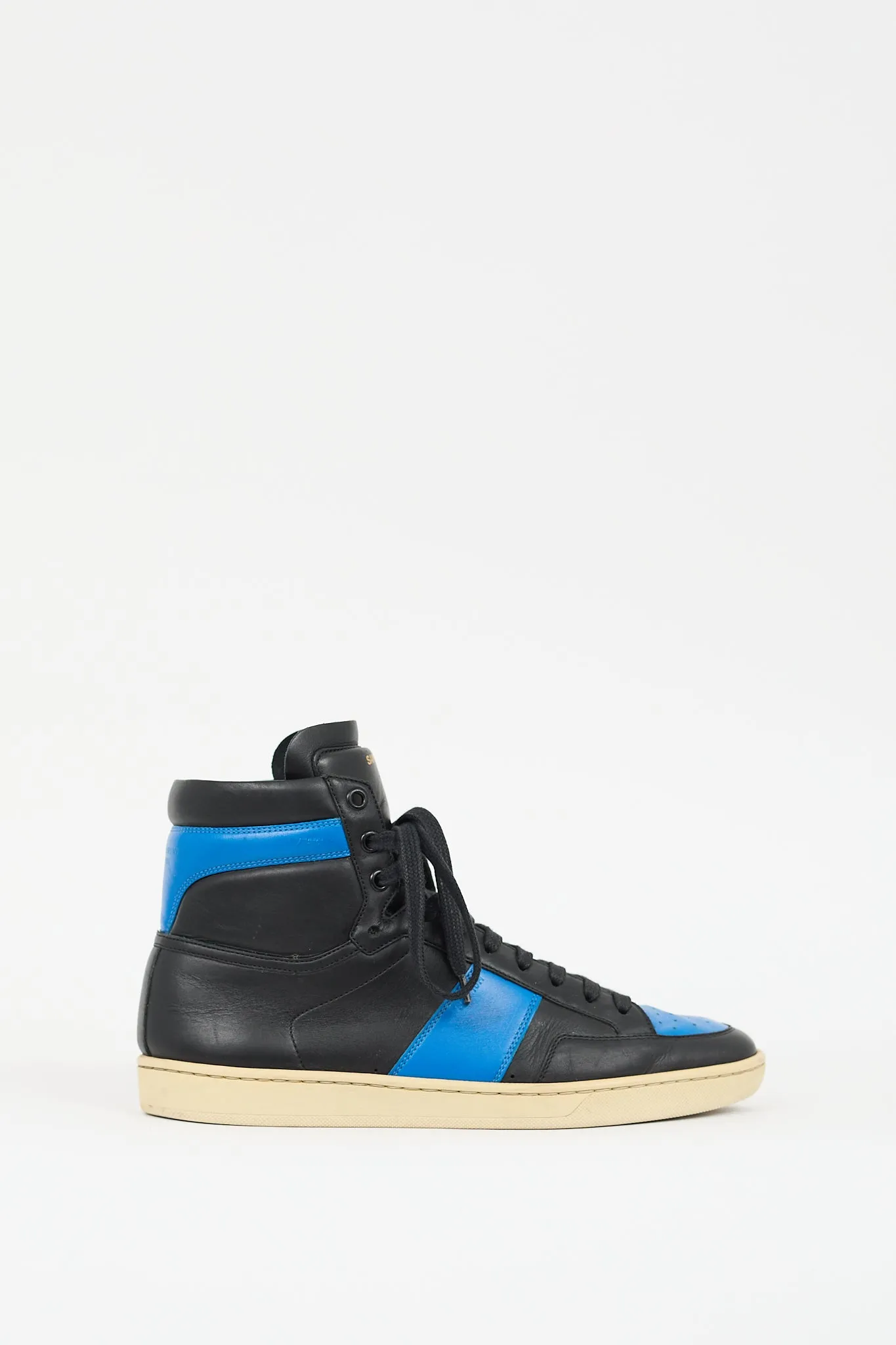 Black & Blue Leather SL10H Sneaker