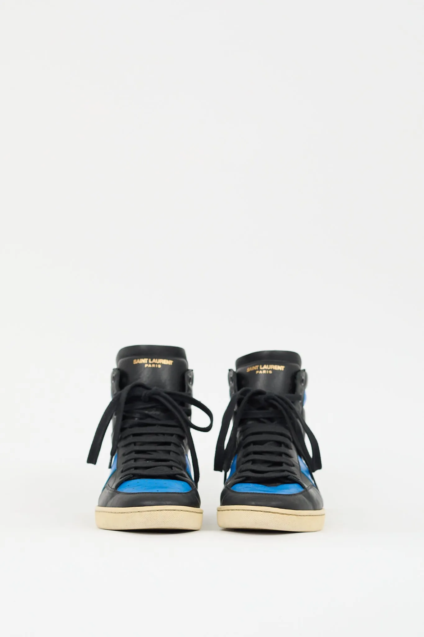 Black & Blue Leather SL10H Sneaker