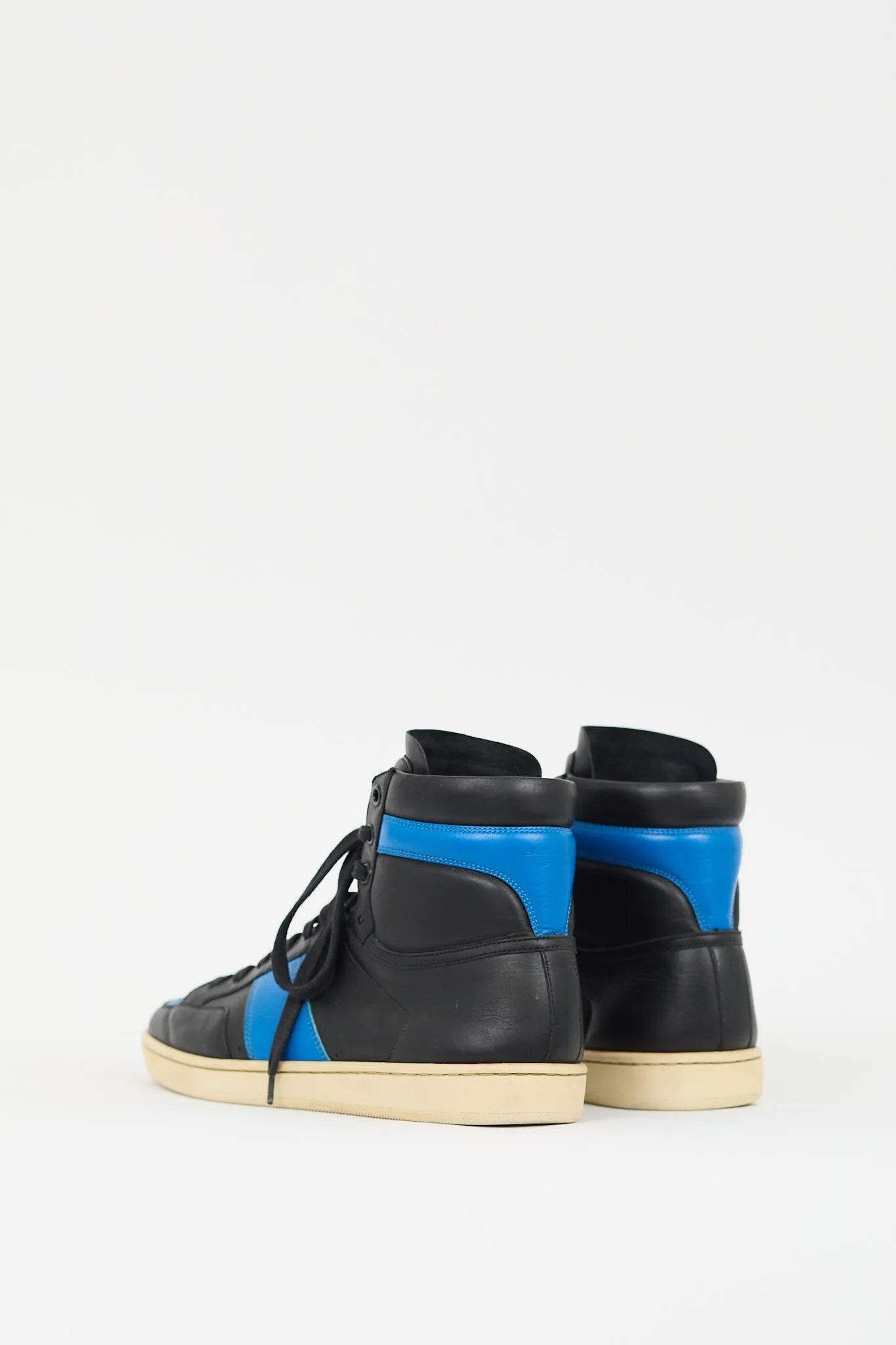 Black & Blue Leather SL10H Sneaker