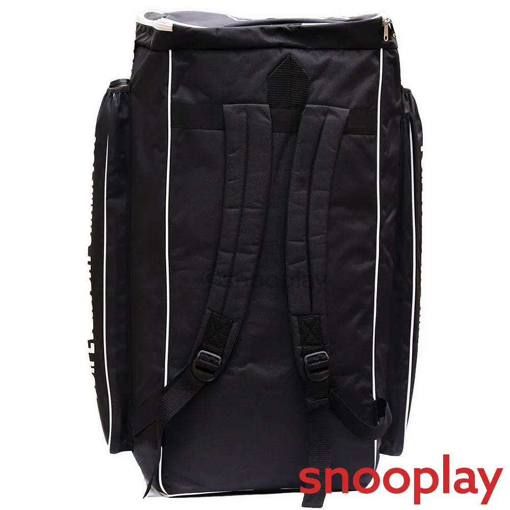 Black Cricket Kit Bag with Shoulder Straps