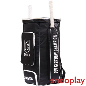 Black Cricket Kit Bag with Shoulder Straps