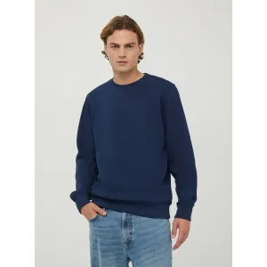 Blue Basic Regular Fit Sweatshirt